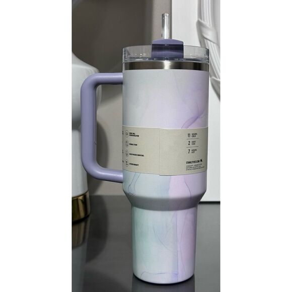 Stanley‎ Quencher H2.0 FlowState Tumbler 40oz, WATERCOLOR DUSK - Picture 2 of 4